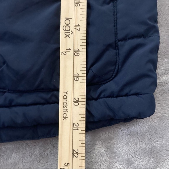 Gymboree Navy Blue Fleece Lined Puffer Vest Boys Large 10 12 Full Zip - Picture 6 of 7